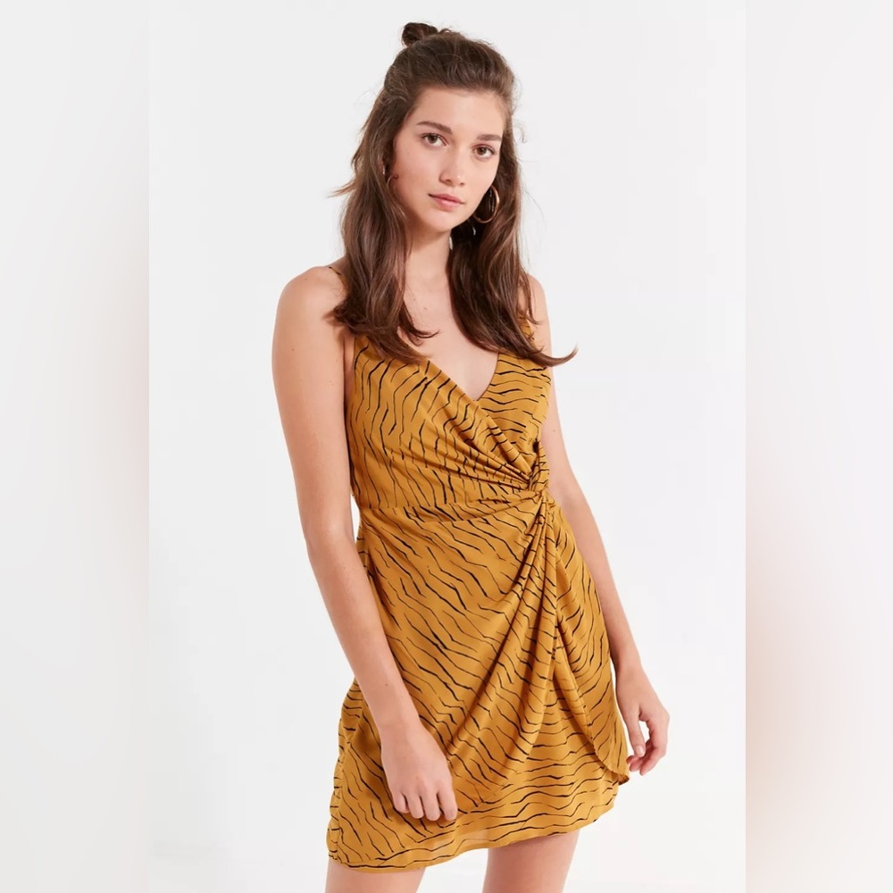 Urban Outfitters UO Ring Leader Wrap Mini Dress Small
